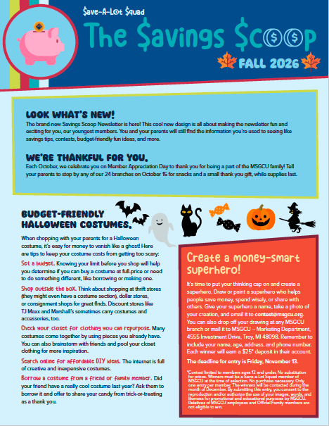 The Savings Scoop Newsletter cover